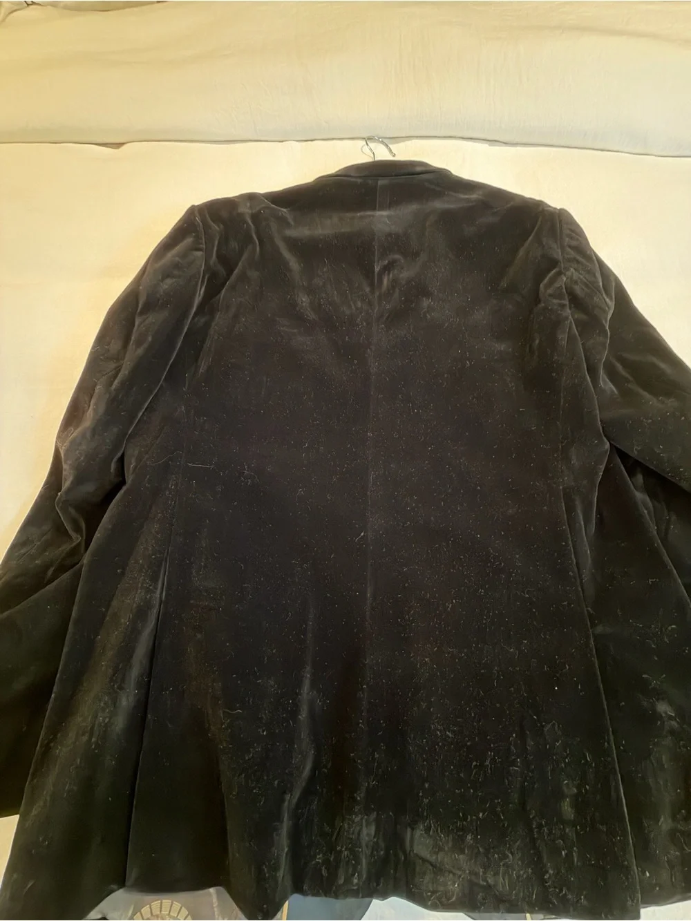 Paisley & Gray Black Velvet Sport Coat with Satin Trim